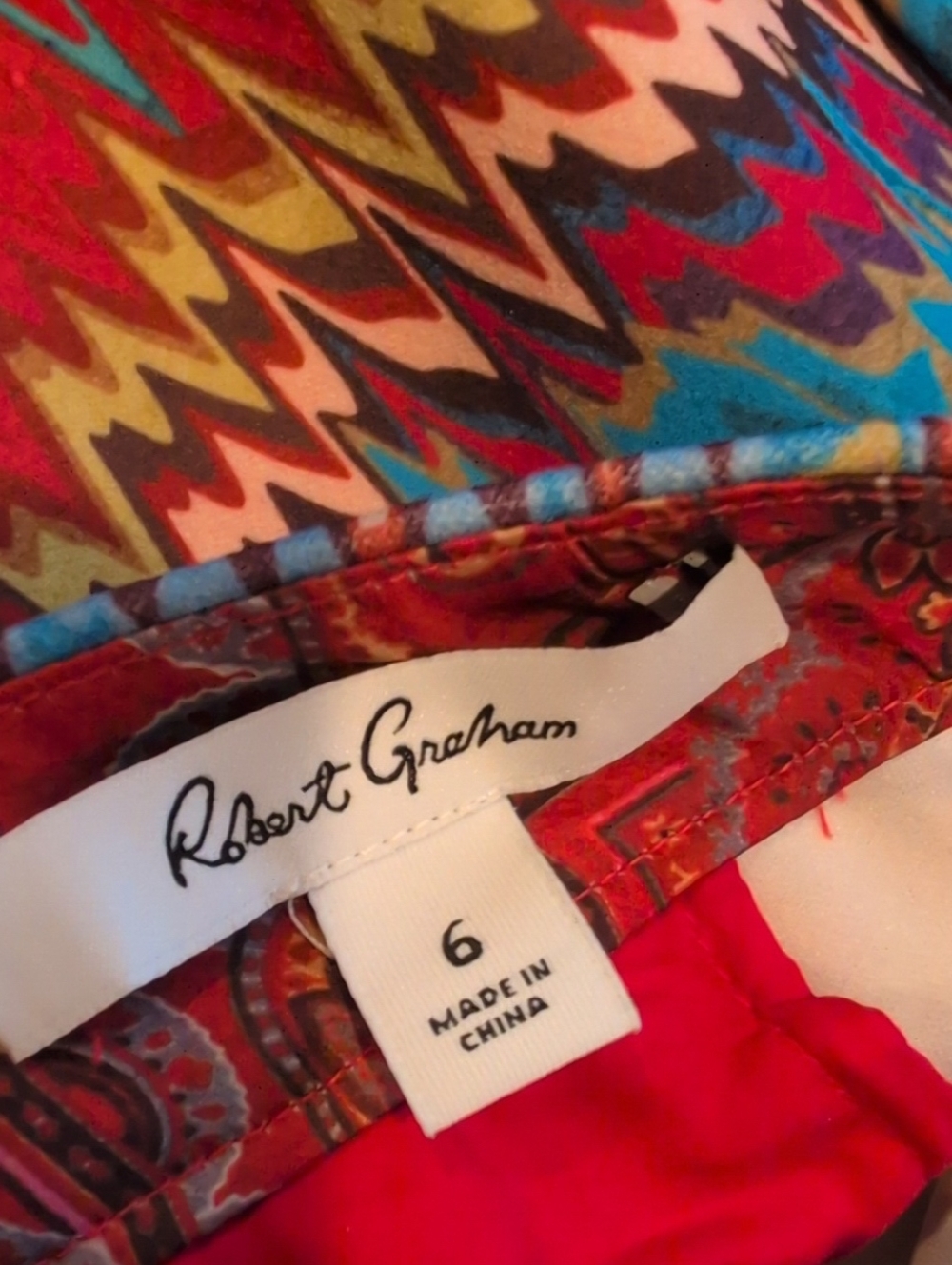 Robert Graham Dani Pants Chevron Abstract - Picture 5 of 8